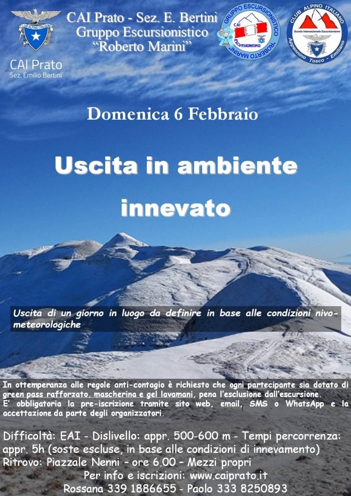 Locandina uscita invernale - 220206