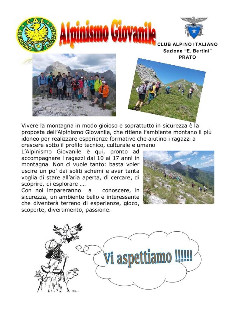 Programma Alpinismo Giovanile 2020 #1