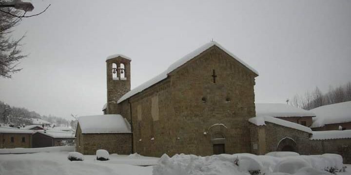 Badia di Montepiano innevata