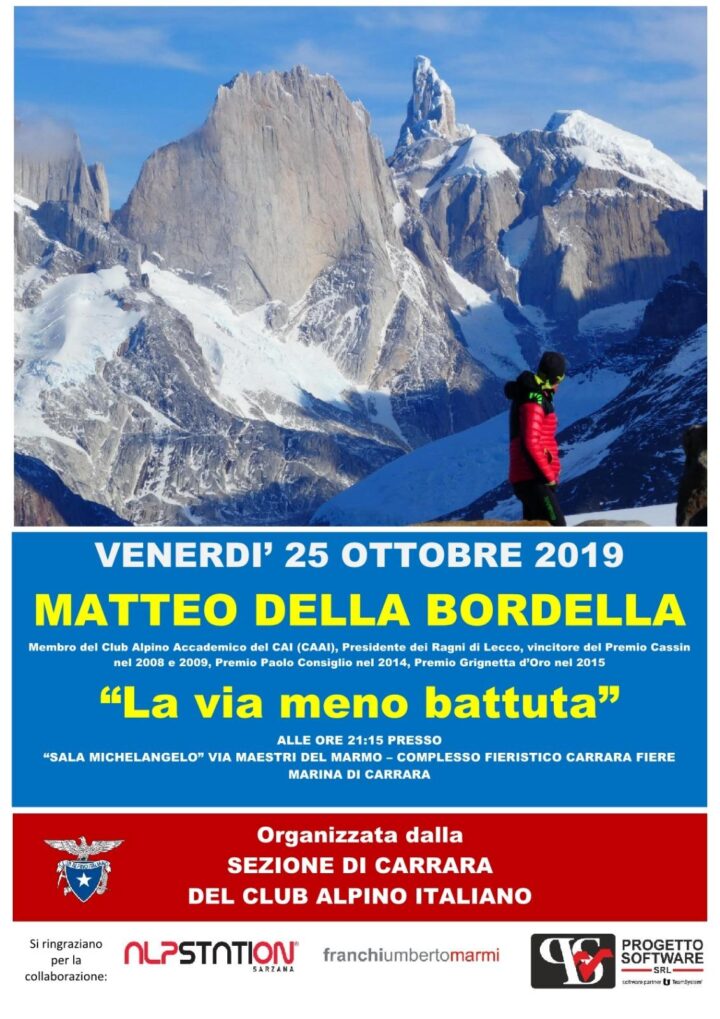 Locandina Matteo Della Bordella Carrara