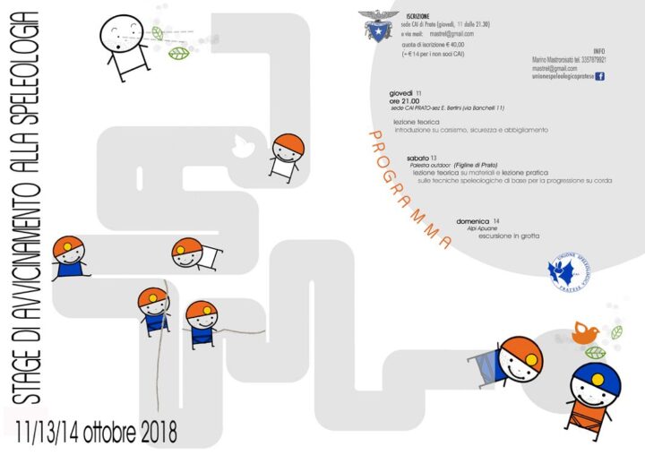 Locandina Stage Speleologia 2018