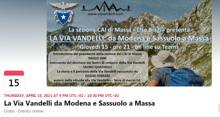 Videoconferenza Via Vandelli 15/04/2021