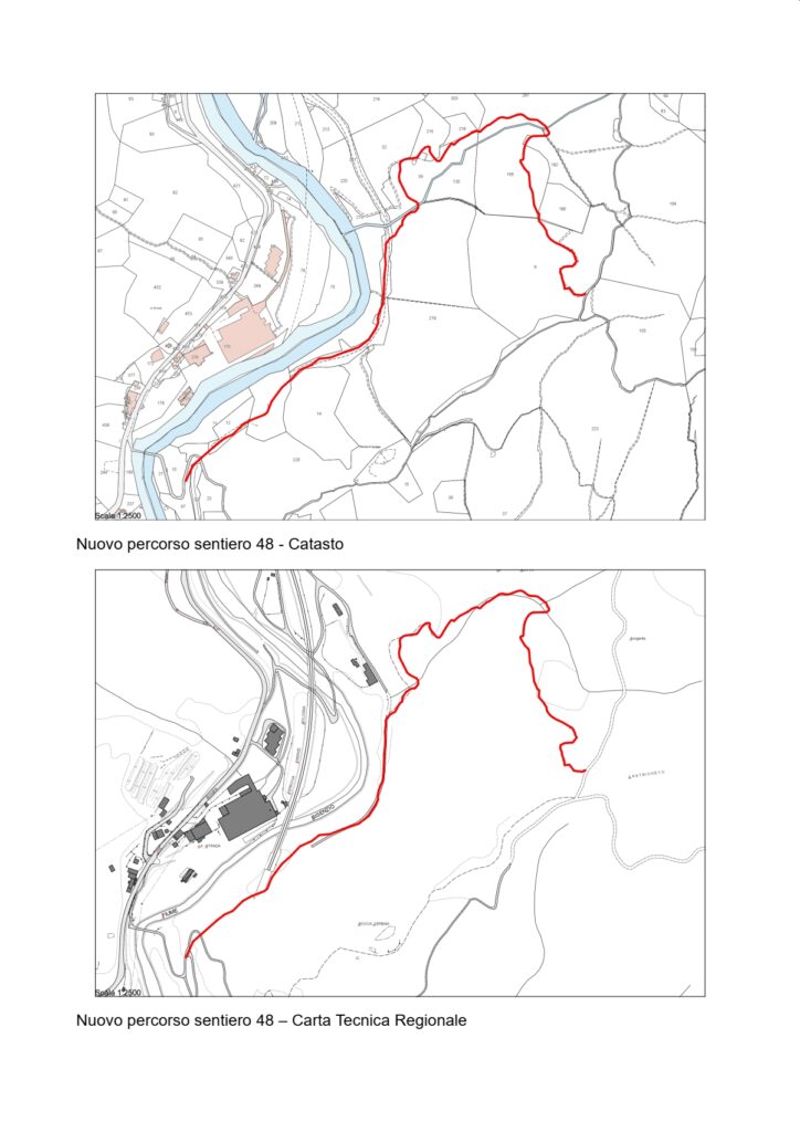 Nuovo tracciato sentiero 448