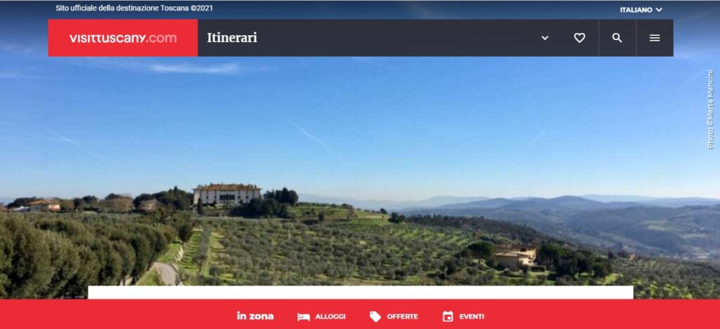 Home sito Visit Tuscany