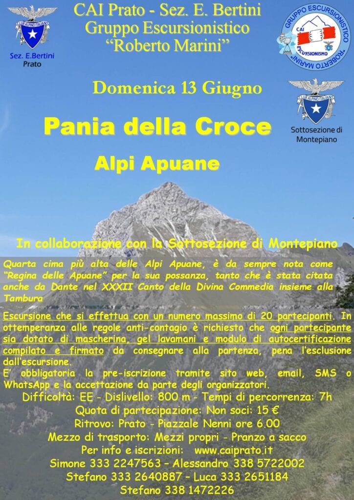 Locandina Pania della Croce - 210613