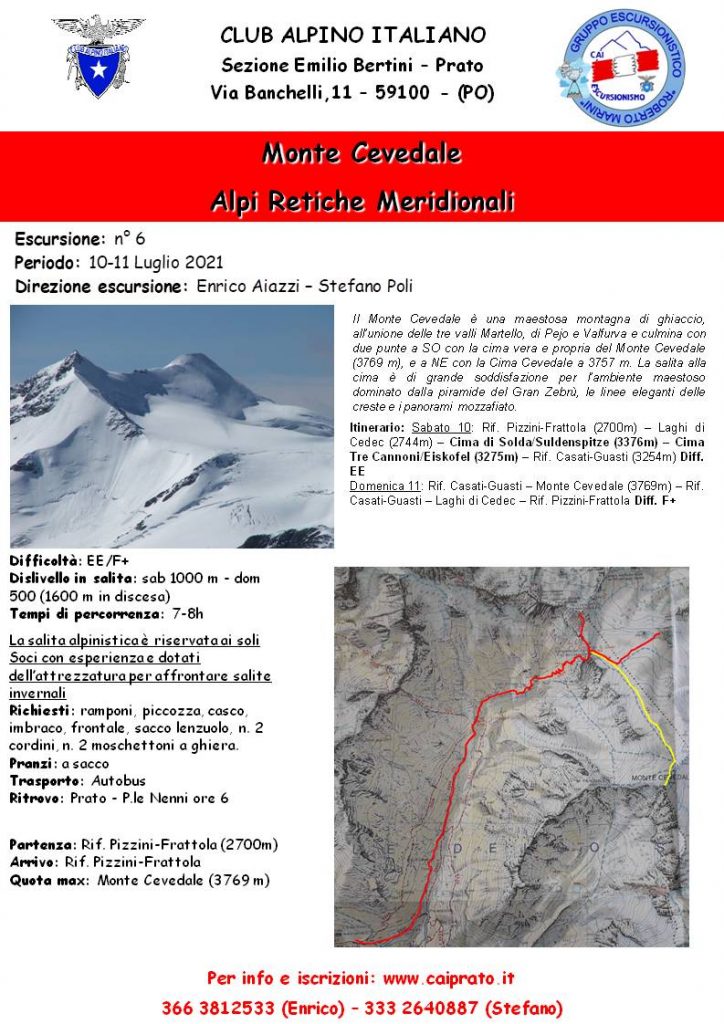 Locandina CAI Monte Cevedale - 210710