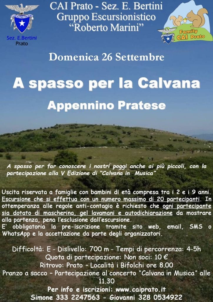 Locandina Family CAI Calvana - 210926