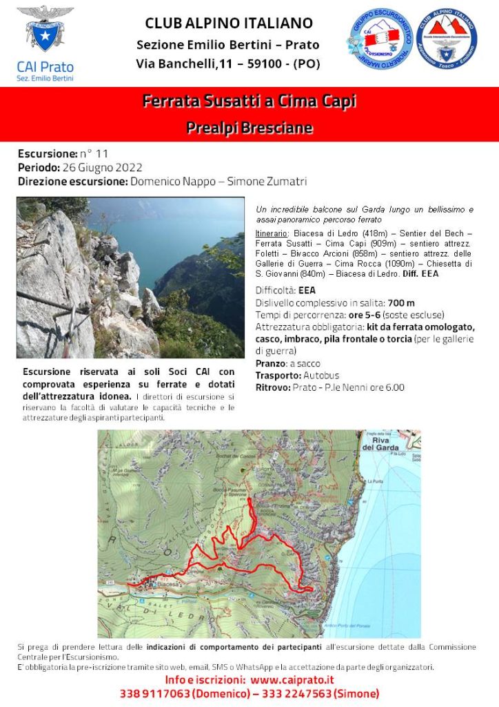 Locandina CAI Ferrata Susatti - 220626