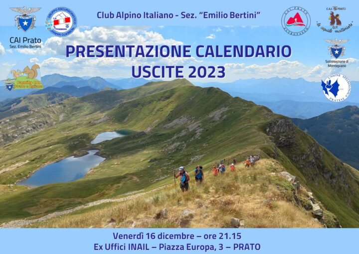 Locandina Presentazione Calendario Uscite 2023